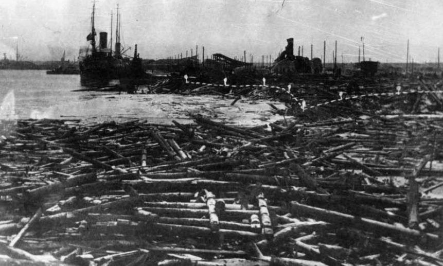 Последствия взрыва на Бакарице в 1916 году. Фото topwar.